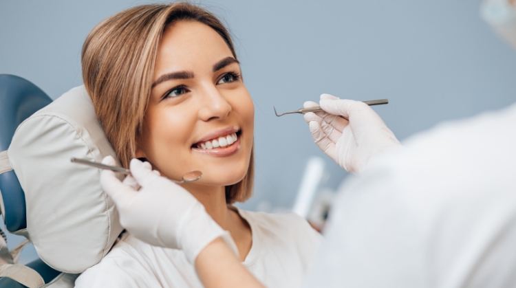 Patient receiving professional teeth cleaning at Creekview Family Dental in Cottonwood, AZ, as part of preventive dentistry for optimal oral health.